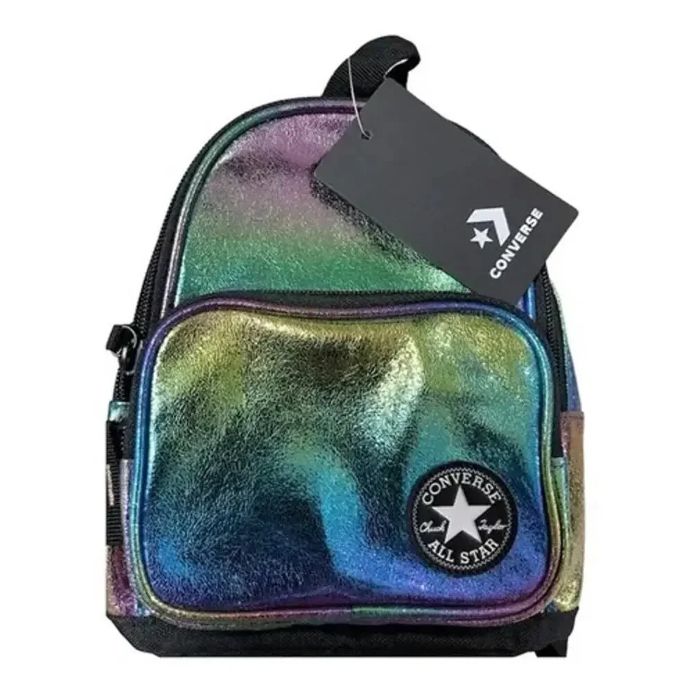 NEW Converse Mini Jewel Ombre Foil Backpack Multicolor / Iridescent (2A5438 W6U)